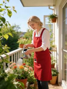 1 Tạp dề không tay mới với dây đeo chéo và dây điều chỉnh, lý tưởng để dọn dẹp bếp vào dịp Halloween và Giáng sinh, trang phục đầu bếp chuyên nghiệp, lựa chọn quà tặng hoàn hảo - Nhiều màu - Xem 3