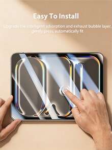 2片裝 HD 鋼化玻璃平板螢幕保護貼,相容 iPad Air Pro 11/10/9/8/7/6/5 代 9.7/10.2/12.9/13 吋,相容 Galaxy Tab S7/S8/S9fe/S9/S10/S11/S10FE/FE+ 12.4/11 吋,相容 MatePad/Honor,相容 ,防爆耐刮防指紋無氣泡自動吸附,相容電容筆 - 無色 - 查看 10