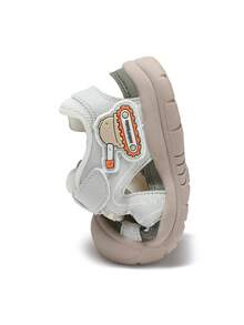mini bala Children's Closed-Toe Sports Sandals, Breathable Lightweight Summer Outdoor Shoes, Unisex, Non-Slip Walking Beach Adventure Sandals - Gray Green Tone - View 8