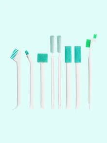 2pcs/Set Home Gap Cleaning Brush Set, Small Detail Cleaning Brushes, Suitable For Narrow Gaps, Corners, Window Tracks, Rails, Humidifiers, Cars, Bottles, Keyboards, Kitchen, Bathroom Gap Cleaning Tool Set - Multicolor - View 7