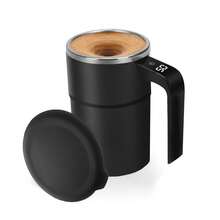 FollowBreak Magnetic Electric Stirring Cup, Detachable Stirring Accessory, Equipped With Temperature Display And Countdown Timer, Suitable As Home Gift For Coffee, Milk, Juice Stirring Tool - 155mAh - Multicolor - View 7