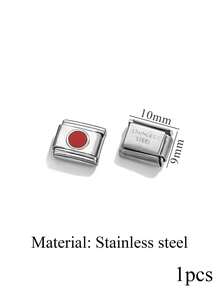 1 Piece Of Stainless Steel Star Shaped Circular Italian Module Watch Strap Pendant For DIYbracelet Making Kit - Watch Strap - View 12