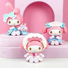 Sanrio 盲盒 My Melody 茶會搖搖馬神秘系列，粉色可愛動漫風角色，柔和配色，附多件配件，適合桌面裝飾與展示，收藏級動漫公仔盲盒 - 彩色 - 查看 7