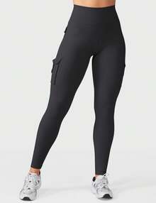 YEOREO Leggings With Pockets For Women Scrunch Workout Leggings Tummy Control Butt Lifting Gym Yoga Leggings Yoga Pants For Women Black Pants Winter Leggings - 黑色 - 查看 6