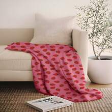 Aemicion Weighted Blanket Queen Size 20 Lbs 60x80 Inches,Ultra Soft Comfortable Fluffy Sherpa Weighted Blankets For Adults,Cute Pink Strawberry Heavy Blanket As Gift For Women,Machine Washable.Jpg - 如圖所示 - 查看 2