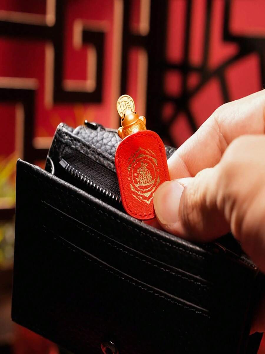 2件/1件 金色烏龜風水裝飾雕像 - 金屬財富象徵,附保護套,財富象徵,適合風水愛好者,財富、繁榮裝飾,家居裝飾 - 查看 1