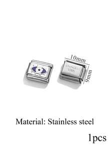 1 Piece Of Stainless Steel Star Shaped Circular Italian Module Watch Strap Pendant For DIYbracelet Making Kit - Watch Strap - View 23