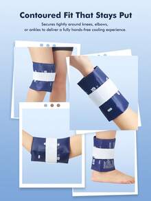 Cofoe Reusable Hot And Cold Ice Packs For Injuries (3 Pieces Set), Joint Pain Gel Ice Packs - Muscle Soreness And Body Inflammation Support - Adjustable & Flexible For Knees, Back, Shoulders, Arms & Legs - View 8