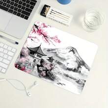 Japanese-Style Cherry Blossom & Mountain XXL Mouse Pad (35.4 X 15.7 In) – Extended Desk Mat For Wireless Mouse & Keyboard; Features Smooth Edges And Non-Slip Base; Suitable For Office, Home, And Gaming Use - Mouse Pad - View 3