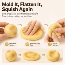1PC Creative New Fluid Potato Squishy Toy, Stress Relief Venting Toy, Southern Small Potato Slow Rebound Water-Feel Squishy, Desktop Toy, Gift For Friends - Multicolor - View 4