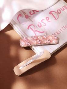 1pc Crystal Hair Clip, Elegant Versatile Small Hair Accessory For Women - Multicolor - View 2