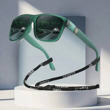 With Chain Fashion Vintage Unisex Glasses Luxury Designer Style Colorful Stripe Design Square Frame For Beach Vacay Driving Fishing Outdoor Leisure - GL-F364 - 查看 8
