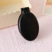 2-In-1 Foldable Mirror Scalp Massage Comb, Mini Lightweight Pocket Hairbrush, Portable Foldable Hairbrush, Suitable For Travel, Outdoor, Sports, Office, School And Daily Care, Practical Beauty Accessory And Graduation Gift, Fashionable Minimalist Macaron Folding Comb, Women's Detangling Massage Comb, Portable Makeup Round Mirror Integrated Comb - Multicolor - View 10