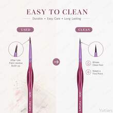 Yutiars [Premium Fine Brushes] 11pcs High-Quality Fine Bristle Paint Brushes, Suitable For Acrylic, Oil, Watercolor, Digital Oil Painting, Model And Craft, With Triangular Handle - Purple - View 6