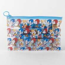Cerdá Sonic 索尼克主題男女童文具套裝，官方授權 - 透明拉鍊鉛筆盒、6支彩色鉛筆、彩色筆、橡皮、卷筆刀和尺子，開學必備 - 選項5 - 查看 5