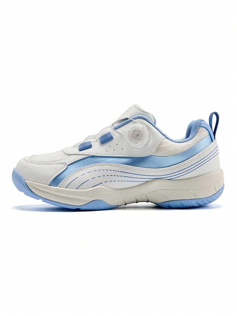 Unisex Rotary Knob Badminton Shoes, Breathable Anti-Slip Wear Resistant Sports Sneakers, Lightweight Cushioned Training Footwear For Tennis Volleyball Table Tennis