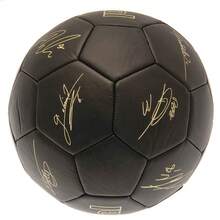 Arsenal FC Phantom Signature Football - Matt Black/Gold - View 3