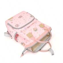 Cute Panda Print Mother & Baby Backpack, Multi-Functional Large Capacity Mommy Bag, Lightweight Outing Mom Backpack - Multicolor - View 8