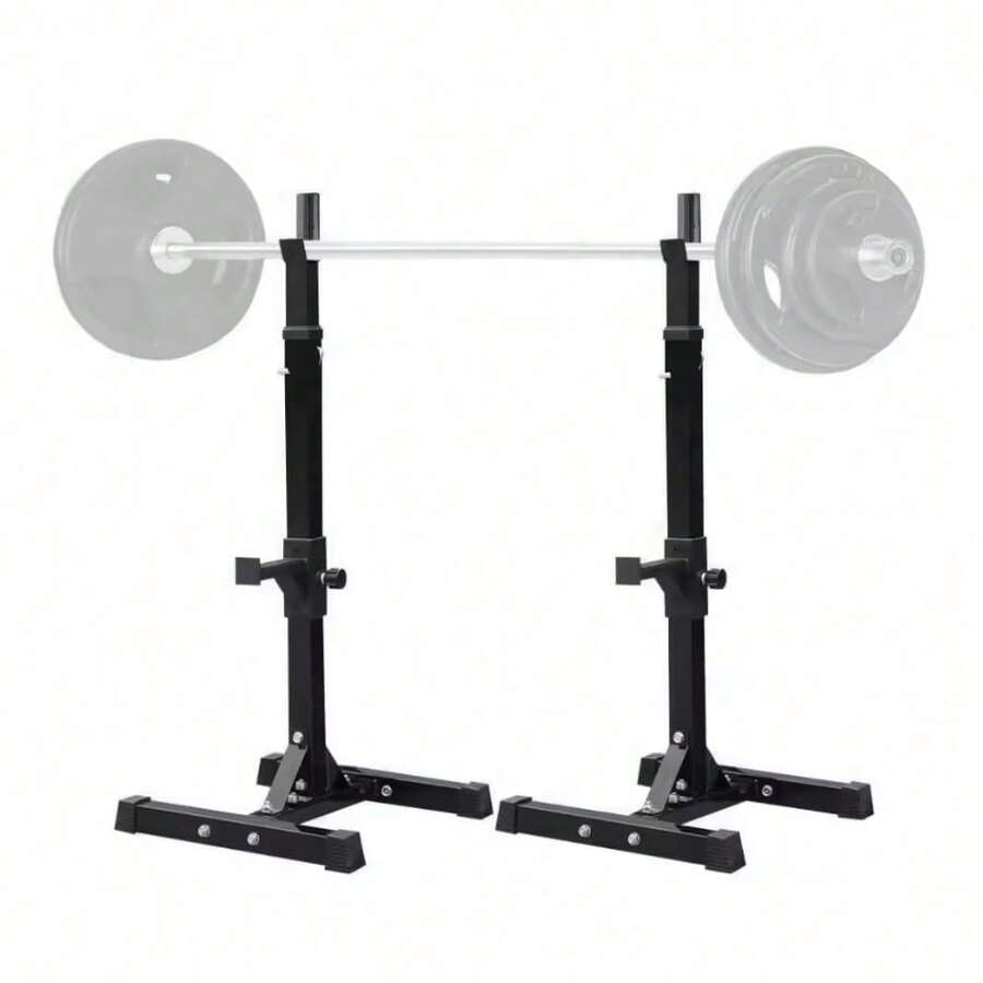 Soporte para sentadillas ajustable, soporte de pesas ajustable, soporte para sentadillas, soporte de sentadillas divididas, equipo de gimnasio (sin mancuernas) - Estructura de sentadillas ajustable - Ver 1