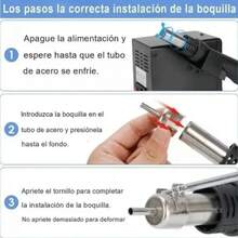 Estación Soldadora Pencil+Gun Da Hei Mao 8586w Cautín Aire Caliente - Tipo de Enchufe A USA (110-127V) - Ver 7
