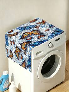 1pc Junma Flower Washing Machine Dust Cover, Furniture Washing Machine Dust Cover, Anti-Stain Dust Cover, Washable Refrigerator Dust Cover, Household Dust Cover, High Appearance Level Dust Cover - Multicolor - View 11