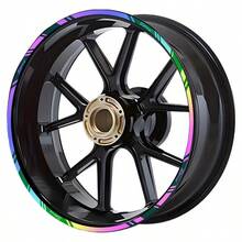 17-20 吋摩托車輪轂貼紙 雷射反光貼紙 適用於通用摩托車裝飾 - 多款式 - 查看 5