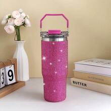 30oz Tumbler – Diamond Finish, Double Wall Vacuum Insulated Stainless Steel, Leakproof, Reusable, Coffee Mug, Water Bottle, Matcha Drinkware, US Local Shipping - Multicolor - View 11