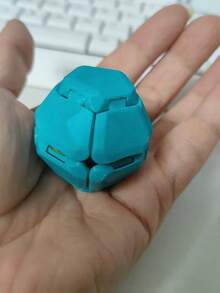 1 Stück 3D gedrucktes verformbares Origami Puzzle Spielzeug Stressabbau Bastelgeschenk Dekoration tragbar - Verschiedenfarbig - Übersicht 14