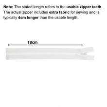 1/3/5pcs Invisible Zipper Clothing Accessories, Suitable For Skirts, Clothes, Pants, Pillows, Perfect For DIY Sewing - A - View 9