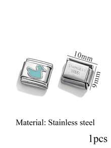 1 Piece Of Stainless Steel Star Shaped Circular Italian Module Watch Strap Pendant For DIYbracelet Making Kit - Watch Strap - View 17
