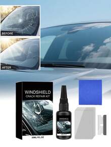 Windshield Crack Repair Kit---Suitable For Car Front Windshield Micro-Cracks, Stone Chip Pits, Small Damage Without Replacing The Entire Glass - Liquid - View 3