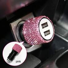 Adaptor Charger Mobil USB-C PD Bling Bling, Pengisian Cepat, Cocok untuk Berbagai Kendaraan Kecil, Kabel Pengisian Cepat 3-in-1 dengan Lampu LED dan Kristal Berlian Imitasi, Hadiah Terbaik untuk Pesta Ulang Tahun dan Liburan untuk Pria/Wanita - Beraneka warna - View 25