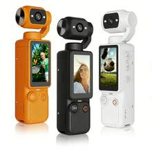Portable Handheld Digital Camera, 66M Resolution, 16x Digital Zoom, 4K Video Recording, 180° Rotating Lens, With Flash, Supports Night Shooting, Autofocus, Landscape/Portrait Modes, Equipped With A 64Gb Sd Card, 2000mAh Battery - 查看 2