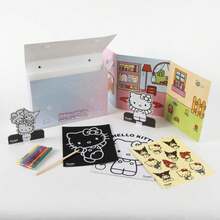 Hello Kitty Cerdá 女孩手工著色套裝 - 粉紅手提箱造型，均碼，內含著色紙、馬克筆和貼紙，官方授權兒童文具，送禮旅行皆宜。 - 選項 1 - 查看 1
