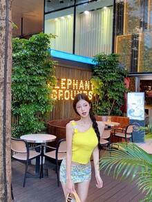 Women Tops - Blue - View 4