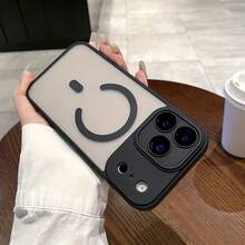 Free Shipping On 1 Item, Matte Dual-Layer Magnetic Charging  Handyhülle, 2mm Thick TPU+PC Material, 1300 Magnetic Force, Shockproof And Scratch-Resistant, Simple Solid Color, Compatible With MagSafe Magnetic Charging Interface For IPhone 12/Pro/Pro Max/13/Pro/Pro Max/14/Pro/Pro Max/15/Pro/Pro Max/16/Plus/Pro/Pro Max/17/Air/Pro/Pro Max - 黑色 - 查看 8