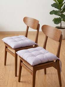 Made In Turkey Cushion 40*40 For Office & Garden & Kitchen Soft With Tie - Lilac Purple - View 10