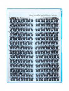 252 Clusters D Curl Natural False Eyelashes Lash Cluster Set 9-16mm With Natural Lash Clusters D Curl - DIY Lash Extension Kit Single Lash Cluster Set Thin Invisible Lash Band - D - 查看 6