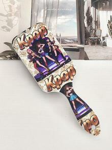 BEATURE The Stage Of The Golden K-Pop Girl Group Pattern Air Cushion Comb, Scalp Massage Comb, Anti-Static, Durable ABS Handle, Suitable For All Hair Types, High-Quality Air Cushion Comb. - Air Cushion Comb - View 2