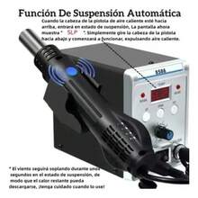 Estación Soldadora Pencil+Gun Da Hei Mao 8586w Cautín Aire Caliente - Tipo de Enchufe A USA (110-127V) - Ver 5