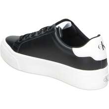 CALVIN KLEIN | Zapatillas Calvin Klein para Mujer – Deportivas Negras con Suela Blanca – Sneakers con Cordones – Plataforma Media y Cómoda – Combinables – Modelo HW0HW03159BDS - Negro - Ver 5