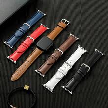 1件裝超纖皮革錶帶 極簡時尚中性款 適用38/40/41/42/44/45/49mm 相容 Ultra/SE/8/7/6/5/4/3/2/1 - 白色 - 查看 6