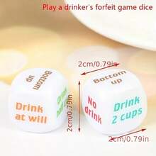 飲酒遊戲骰子 派對酒吧飲酒遊戲玩具 成人之夜創意決定骰子 - A - 查看 5