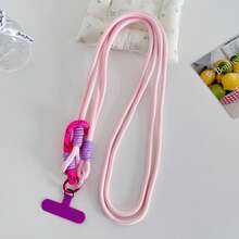 2-Section Double-Buckle Long Phone Lanyard With Clip, Versatile Crossbody/Neck/Hand-Carry Strap, Thick Anti-Loss Outdoor Climbing Lanyard, Fashionable Ins Style Outdoor Travel Strap, Suitable For Water Bottle Lanyard - Multicolor - View 16
