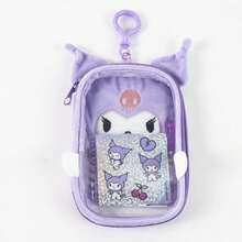 Hello Kitty Cerdá 毛絨文具套裝，女孩款 - 帶登山扣的鉛筆盒、迷你筆記本和鋼筆，紫色閃光設計，官方授權，返校禮物 - 選項 3 - 查看 6