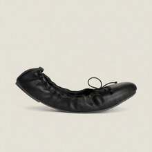 French Style Soft Sole Rocker Shoes Women 2026 New Round Toe Ballet Style Egg Roll Shoes - Black - View 5