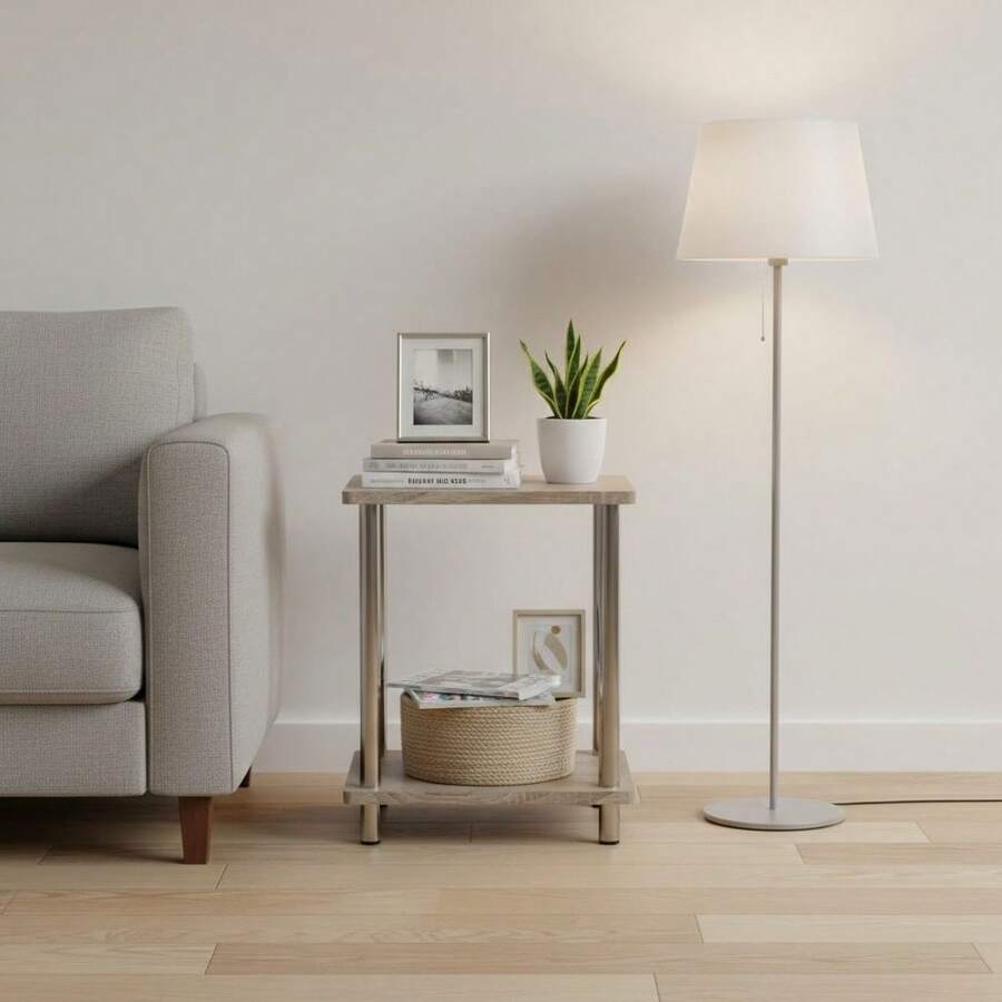 KIWI MOBLEKIT | Wooden And Metal Side Tables For Living Room Or Bedroom, Modern Functional Tables With Different Shapes And Heights, Fixed Or Folding Options For Home - 輔助桌 34x29.5x41 厘米 - 查看 1