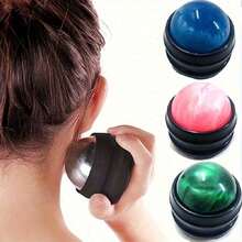 1pc Massage Roller Ball - Manual Tool For Neck, Shoulder, Back And Feet, - Perfect For Trigger Point Relief, Yoga Relaxation, Resin Material, Speed Control, Trigger Point Relief Ergonomic Design Smooth Rolling Motion, Massage Tool, Suitable For Gym, Yoga (Especially For Relieving Muscle Tension) - Multicolor - View 9