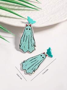 1 Pair Halloween New Horror Creative Cute Ghost Demon Personalized Single-Sided Acrylic Earrings - Multicolor - View 5