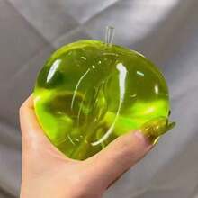 1PC New Ice Cream Soft Silicone Squeeze Toy, Creative Fun Green Tea, Green Apple, Pink Apple, Red Apple Slow Rebound Stress Relief Toy, Super Soft Creamy Texture, Back To School, Halloween - Healing Emotional Toy - Multicolor - View 5